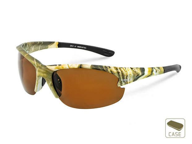 Delphin polarised Sunglasses, SG Forest/ half frame