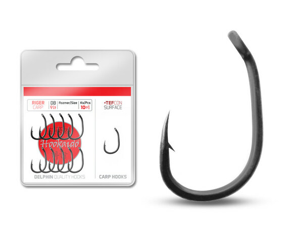  Hooks Riger Tefcon,  Carp/ catfish met weerhaak en oog , 10 st