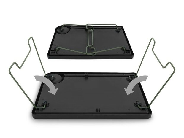 opvouwbare voer& accessoire tafel; bivvy-table, afm.52x35 cm