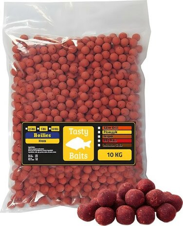 10kg voerboilies 20mm, keuze uit div smaken/ op=op en max 20 kg per bestelling
