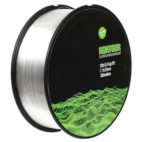 Korda Kontour Fluorocarbon mainline, 12lb  200mtrs