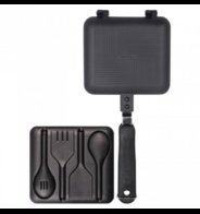 RidgeMonkey The Classic Deep Fill Sandwich Toaster XL, incl bestek kit, XL: 395 (l) x 200 (b) x 40 (d) mm incl. Handvaten