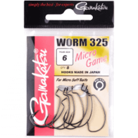 gamakatsu wormhaak 325 , microgame, hk 6;  8stuks