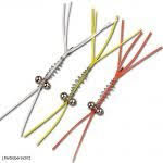 Spro Spiral Streamers, 1x yellow-1x black & 1x Orange,  haak 6