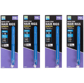 Preston Banded Hair Rigs, barbless , 4"=10 cm,  8 st