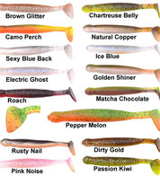 Spro soft lure Arrow Tail, 8 cm, 10 st, Matcha Chocolate    op=op