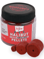 CarpZoom, RED Halibut pre -drilled Pellets, haakaas, 120 gr.    8mm
