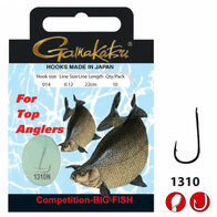 Gamakatsu Competition Allround,haak 1310n, #18lijn 0.08, 22cm, 10 st