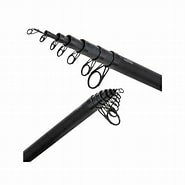 Trophy teleskopische werphengel, 3,3 m tot 100 gr. 6 sic-0gen, slank carbon blank en kurken handgreep