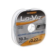 Middy Lo-Viz fluoro crystal line, 0.22m, 4.5kg trkr. 100 +10 mtr. gratis