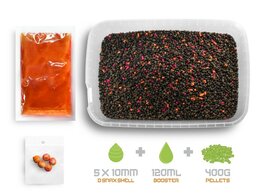 Pellet box ready to go; mango-peach, 400gr
