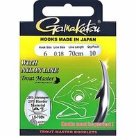 6 troutmaster onderlijnen voor forel, 60 cm