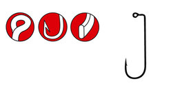 Gamakatsu Jig rb super long (8cm) size 10/0, 5 stuks