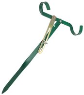 Stevig hengelsteuntje voor vast latje of werphengeltje, zwarte uitvoering